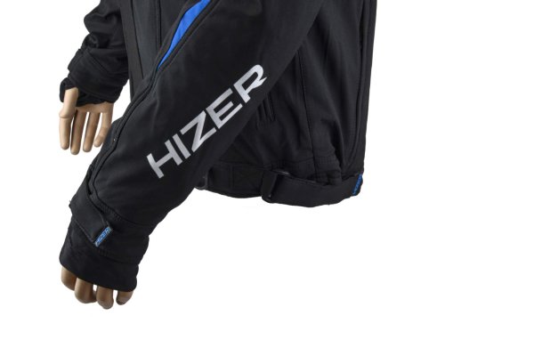 Куртка для снегохода HIZER #2 black-blue (текстиль) (S)