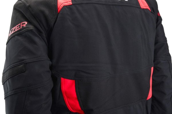 Куртка для снегохода HIZER #1 black-red (текстиль) (M)