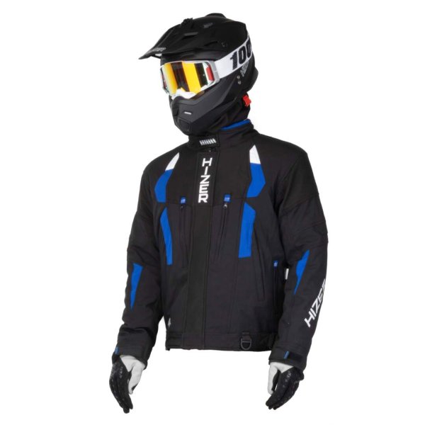 Куртка для снегохода HIZER #2 black-blue (текстиль) (XL)