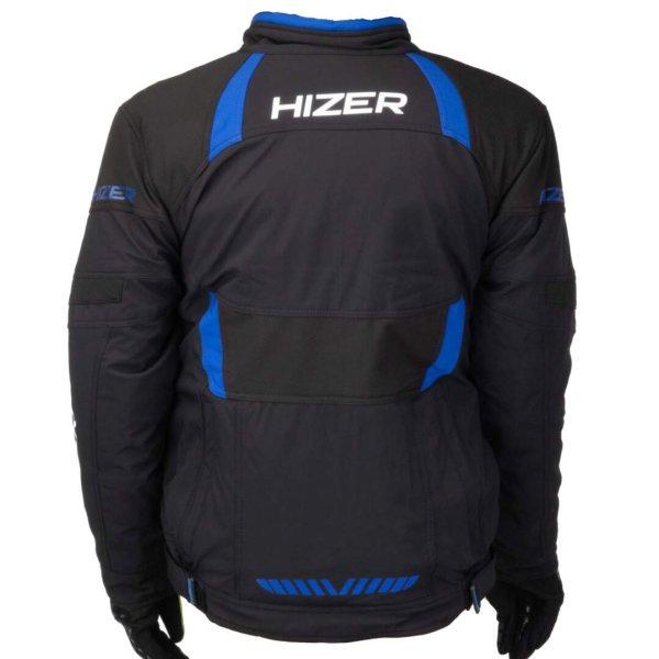 Куртка для снегохода HIZER #2 black-blue (текстиль) (S)