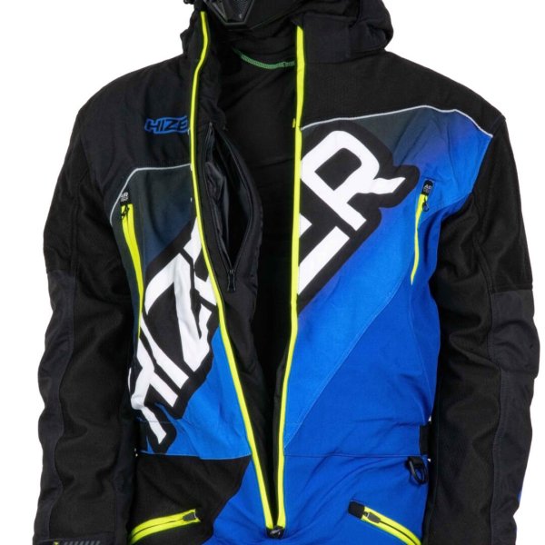 Комбинезон для снегохода HIZER #2 black-blue (текстиль) (XXXL)