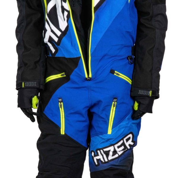 Комбинезон для снегохода HIZER #2 black-blue (текстиль) (L)
